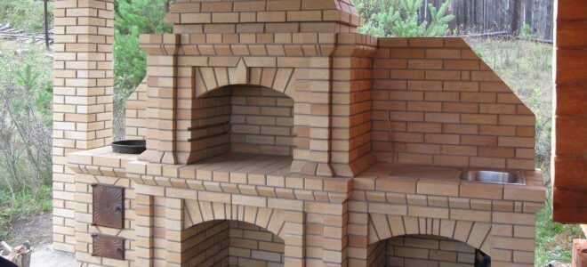 Камин с функцией барбекю своими руками