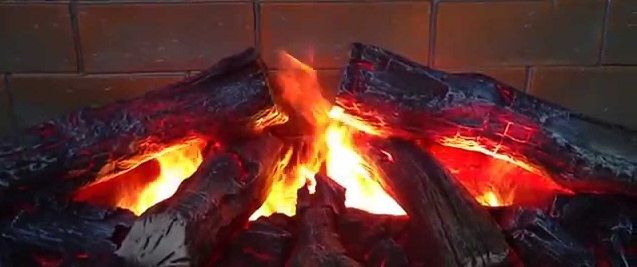 Эффект живого огня в электрокамине