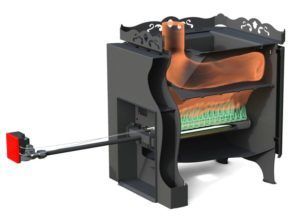 Газовая отопительная печь 