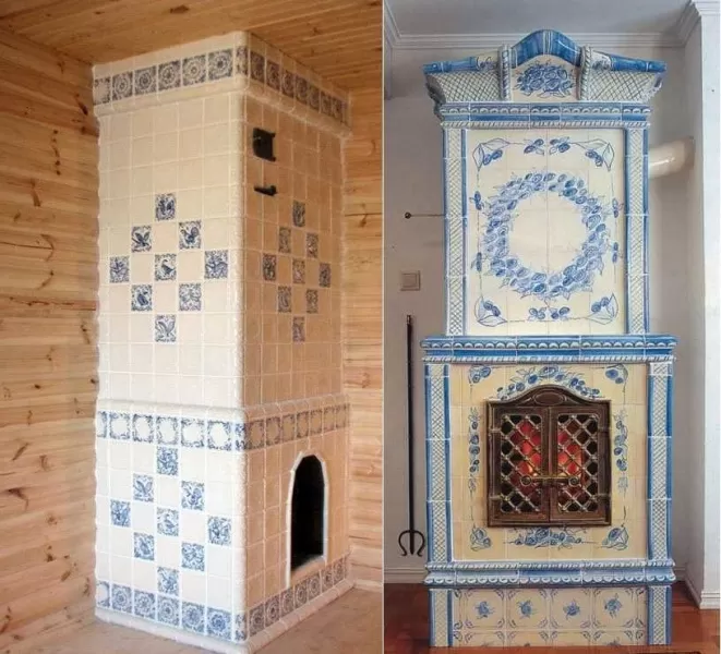 Облицовка голландской печи