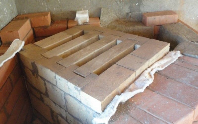 Топочная камера из шамотного кирпича