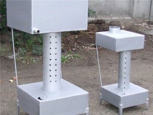 Печь на отработке оснащенная водяным контуром - удобная система отопления.