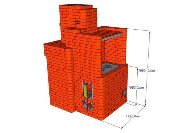 Готовый вариант простой печи
