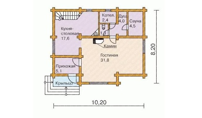 Простая схема дома